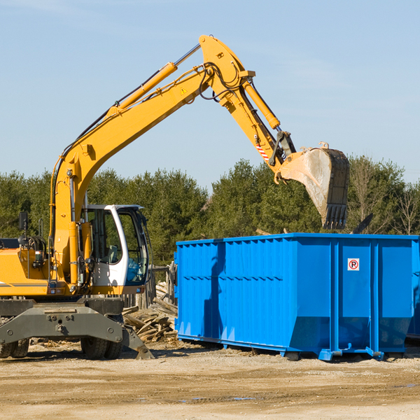 are there any restrictions on where a residential dumpster can be placed in Bakersfield MO